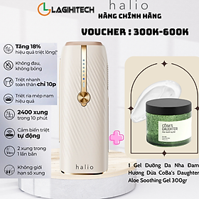 Máy Triệt Lông Lạnh Sapphire Halio InfinityGlow Advanced IPL Sapphire Cooling Hair Removal Device - Hàng Chính Hãng