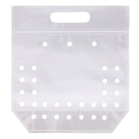 Mua Túi Zip Quai Xách  Trong Suốt Đựng Rau Củ Quả (34 x 28 cm)