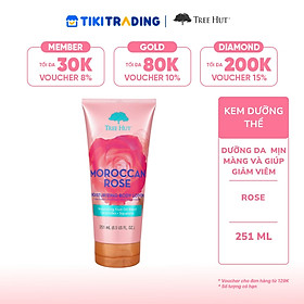 Kem dưỡng thể Tree Hut Moroccan Rose Moisturizing Body Lotion 251 ml