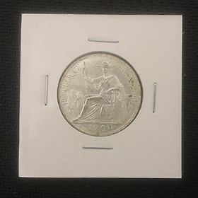 Mua Đồng xu 20 cent hoa xòe Đông Dương 1909 lưu niệm  kèm phơi xu