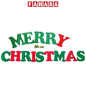 Dây Treo Vải Nỉ Trang Trí Giáng Sinh - Vinacraft - Chữ Merry Christmas