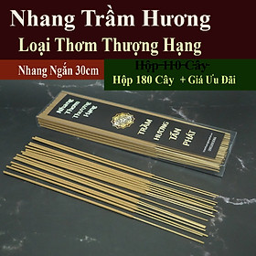 Mua Nhang Trầm Hương thơm loại Đặc Biệt NEW & Thượng Hạng  - nhang ngắn 28cm thắp Bàn thờ thấp