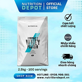 Sữa tăng cơ Impact Whey Protein Myprotein 2.5kg (100 lần dùng) - Nutrition Depot