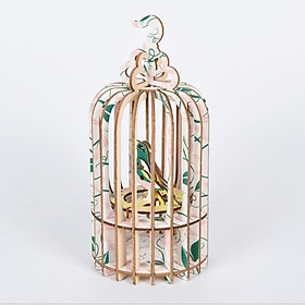 Đồ chơi lắp ghép gỗ 3D Mô hình Lồng chim Bird Cage HG-I008 Laser