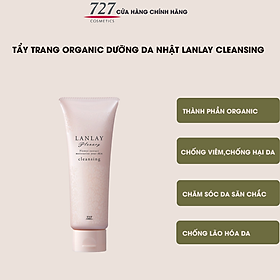 Tẩy trang Nhật kiêm sữa sửa mặt chống viêm da và tác nhân gây hại từ môi trường 727cosmetics Lanlay Plenary cleansing 100g