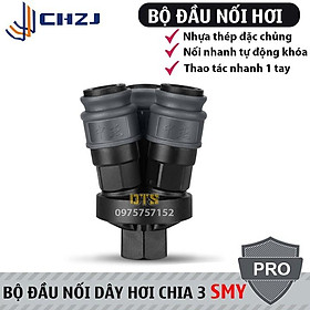 Mua Bộ đầu nối nhanh dây hơi  bộ chia khí nén 2 chạc  3 chạc CHZJ  khớp nối nhanh tự động khóa bằng nhựa thép đặc chủng