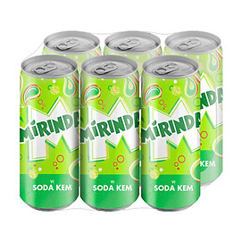 Lốc 6 Lon Nước Ngọt Có Gas Mirinda Soda Kem (320ml/Lon)