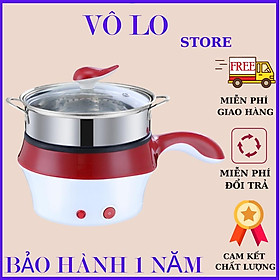 CA NẤU MÌ KIÊM NỒI LẪU MINI TẶNG XỬNG HẤP THIẾT KẾ SANG TRỌNG - CHỐNG DÍNH