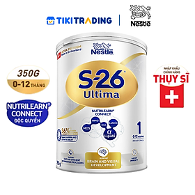 Sữa bột công thức S-26 ULTIMA 1 350G với hợp chất NUTRILEARN CONNECT cho bé 0 - 12 tháng tuổi