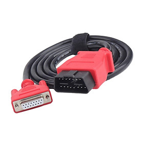Car Main Test Data Cable , 15Pin Replacement Od8.0 OBD2 Cord Fit for MS908 Pro for MS906 MS905 Repair Tool Car Supplies Red