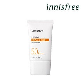 Kem chống nắng lâu trôi làm sáng da innisfree Intensive Triple Shield Sunscreen SPF50+ PA++++  50ml