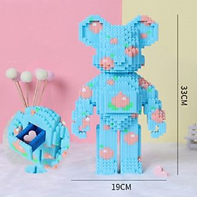 Bearbrick lắp ghép đồ chơi mô hình 3D xếp hình gấu thông minh cho bé
