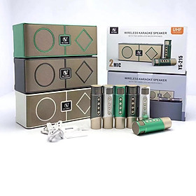 Mua LOA KARAOKE BLUETOOTH YS-215   KÈM 2 MIC KHÔNG DÂY   CỰC HAY