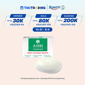 Xà phòng trị mụn lưng và rửa mặt Acnes Washing Bar 75g