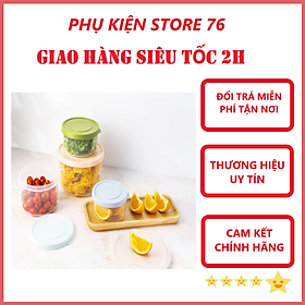Mua { Nhiều Size} Hộp Đựng Thực Phẩm Tròn Hokkaido Chuẩn Nhật Bản - Chính hãng inochi ( Tặng kèm khăn lau đa năng pakasa)