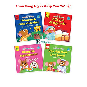 Sách - Bộ Ehon Song Ngữ Anh Việt- Chuột Ben Tô bé nhỏ - Rèn Luyện Tính Tự Lập Cho Trẻ 0 - 6 Tuổi ( Bộ 4 cuốn)