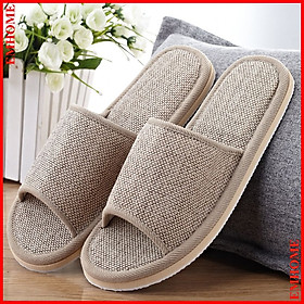 Dép Mang Trong Nhà  Vải Lanh- Hàng Chính Hãng  - Xám - 39-40