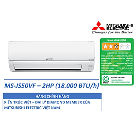 Mua J)ĐIỀU HÒA KHÔNG KHÍ (MÁY LẠNH) MITSUBISHI ELECTRIC MS-JS50VF - 2 HP(NGỰA) (18 000 BTU/h) - NON-INVERTER - HÀNG CHÍNH HÃNG