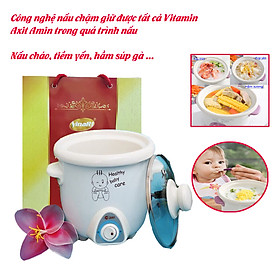 Nồi chưng, tiềm yến nấu cháo, soup,...nấu chậm DDG-7C Nắp sứ LOẠI TỐT (0,7L)- Hàng nhập khẩu