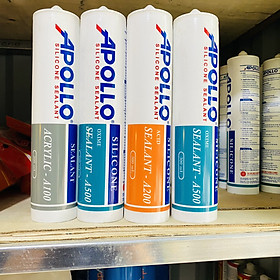 Keo Silicol Apollo A100 đục, A200 trắng trong, A500 các màu (ĐEN, GHI,TRẮNG ĐỤC, TRẮNG TRONG)