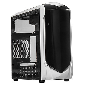 Black Desktop Computer Case Cover Double USB 3.0/2.0 Interface Transparent Side Window 3 Fans ATX Host Game PC Tower Case