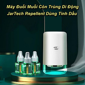 Máy Xông Tinh Dầu JarTech Repellent Đuỗi Muỗi Côn Trùng + Tặng kèm 3 chai tinh dầu - Home and Garden