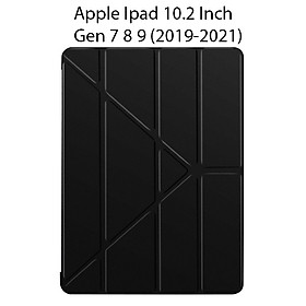 Bao Da Cover Dành Cho Apple Ipad 10.2 Inch 2019 Hỗ Trợ Smart Cover Gấp Chéo