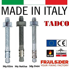 Mua Bu lông nở bằng thép mạ kẽm có kèm ê cu và long đen FM-753  kích thước 12x110/20