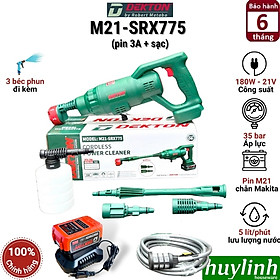 Mua Máy Phun Xịt Rửa Xe Ô Tô Xe Máy Tăng Áp DEKTON M21 SRX775 Không Dây Pin Lithium 21V  Dekton M21-SRX775