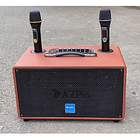 Mua Loa karaoke xách tay AZpro AZ-336  kèm 2 micro UHF