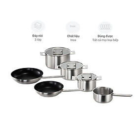 Mua Bộ nồi inox Bosch HEZ9SE060 6 món hàng chính hãng