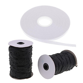 3Pcs White Double Sided Tape Quilting Tape Wash Away Tape Snap Fastener Tape
