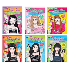 Sách - Trang Điểm Thần Tượng Âm Nhạc Hàn Quốc - Thỏa Súc Sáng Tạo Cùng Sticker Trong Suốt - Combo 6 Cuốn - Minh Thắng