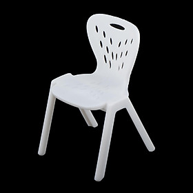 Doll House Chair, Miniature Plastic 1/10 Dollhouse Chair Model Furniture Accessories