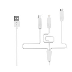 Mua Cáp Sạc 3 in 1 Hoco X1 Lightning  Micro USB Và Type C 1 Mét - Hàng Chính Hãng