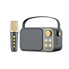 Loa bluetooth mini karaoke kèm mic YS-103 Không dây