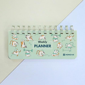 Số Lò Xo Weekly Planner - 200 Trang 100gsm - Hồng Hà 4202 - Màu Xanh Lá