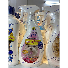Xịt Tắm Khô Khử Mùi Chó Mèo FAY GROOM FOR DOG - CAT 350ML