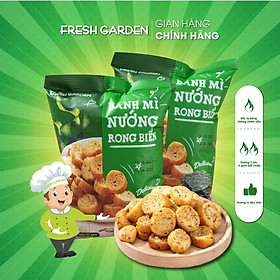 Snack Bánh Mì Nướng Rong Biển FRESHGARDEN Siêu Ngon Giòn Rụm Dinh Dưỡng Gói 52g