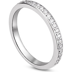 Nhẫn bạc nữ Đính đá cổ điển - Trang sức bạc ta -Kèm hộp (NN.A17.B)