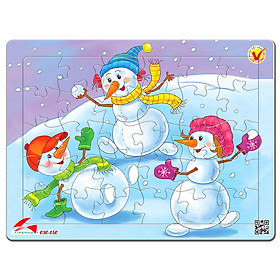 Xếp hình Tia Sáng Merry Christmas (30 Mảnh Ghép) - Tặng kèm tranh tô màu cho bé