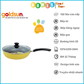Mua Chảo Chống Dính Đáy Từ GOLDSUN GPA1203-26IH  Đường Kính Đáy 26 Cm  Công Nghệ Chống Dính Nhật Bản  Không Kén Bếp - Hàng Chính Hãng