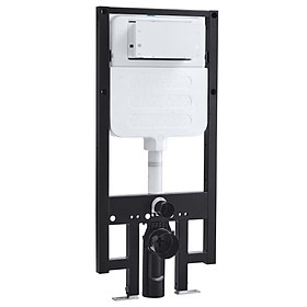 Khung nước âm tường (két cao), khung thép, kích thước: 1120 x 500 x90mm, + nhấn xả TVA2604C hiệu Trevi