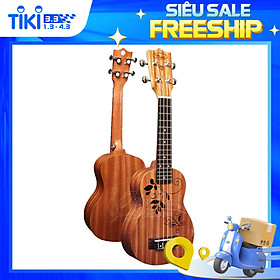 Đàn Ukulele Soprano CHARD U-21H, Mặt Đàn Gỗ Gụ