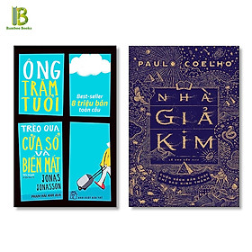 Hình ảnh Combo 2 Cuốn Sách Văn Học Hay Nhất: Ông Trăm Tuổi Trèo Qua Cửa Sổ Và Biến Mất (Tái Bản) + Nhà Giả Kim / Tặng Kèm Bookmark Happy Life