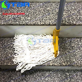Mua Cây lau sàn dạng kẹp thân hợp kim nhôm đầu kẹp màu vàng tấm lau cotton màu trắng cao cấp