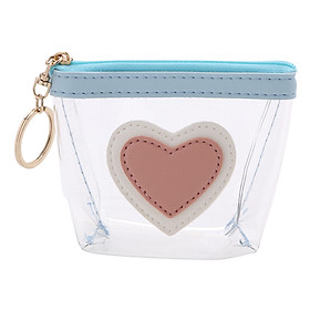 Móc Khóa Vuông Trong Thanh Trà 31 Tim - Màu Xanh