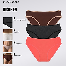 Combo 3 Quần Lót Cotton Lụa Plus Size Miley Lingerie Nature Wind FCP_11