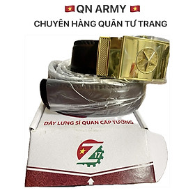 Thắt lưng nam kiểu bộ đội cấp tướng da mềm loại chuẩn