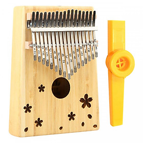 Đàn Kalimba 17 phím Gỗ Mahogany Tặng Kèm Kèn Kazoo - Mẫu